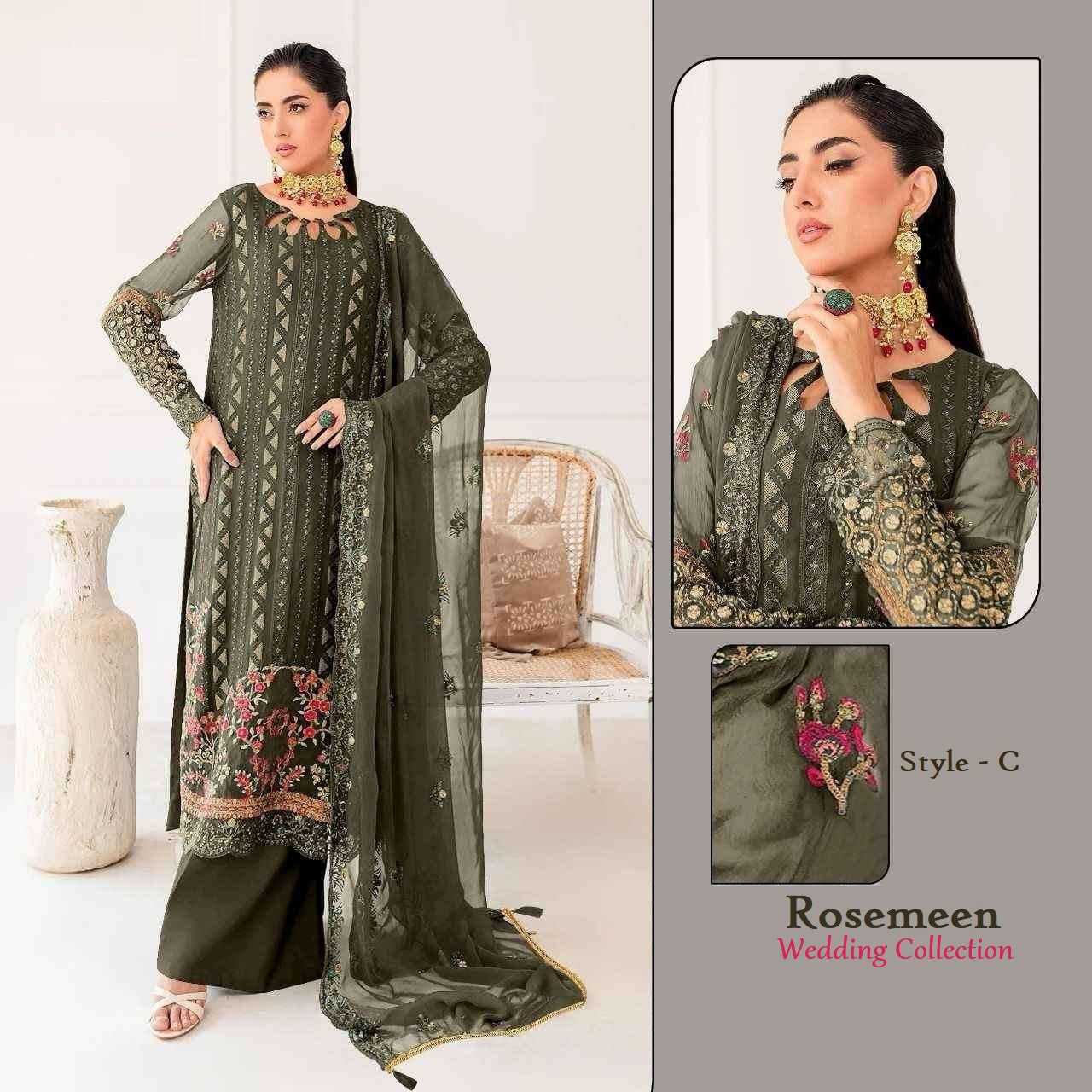 Rosemeen Pakistani Designer Super Hit Wedding & Party Wear Suit