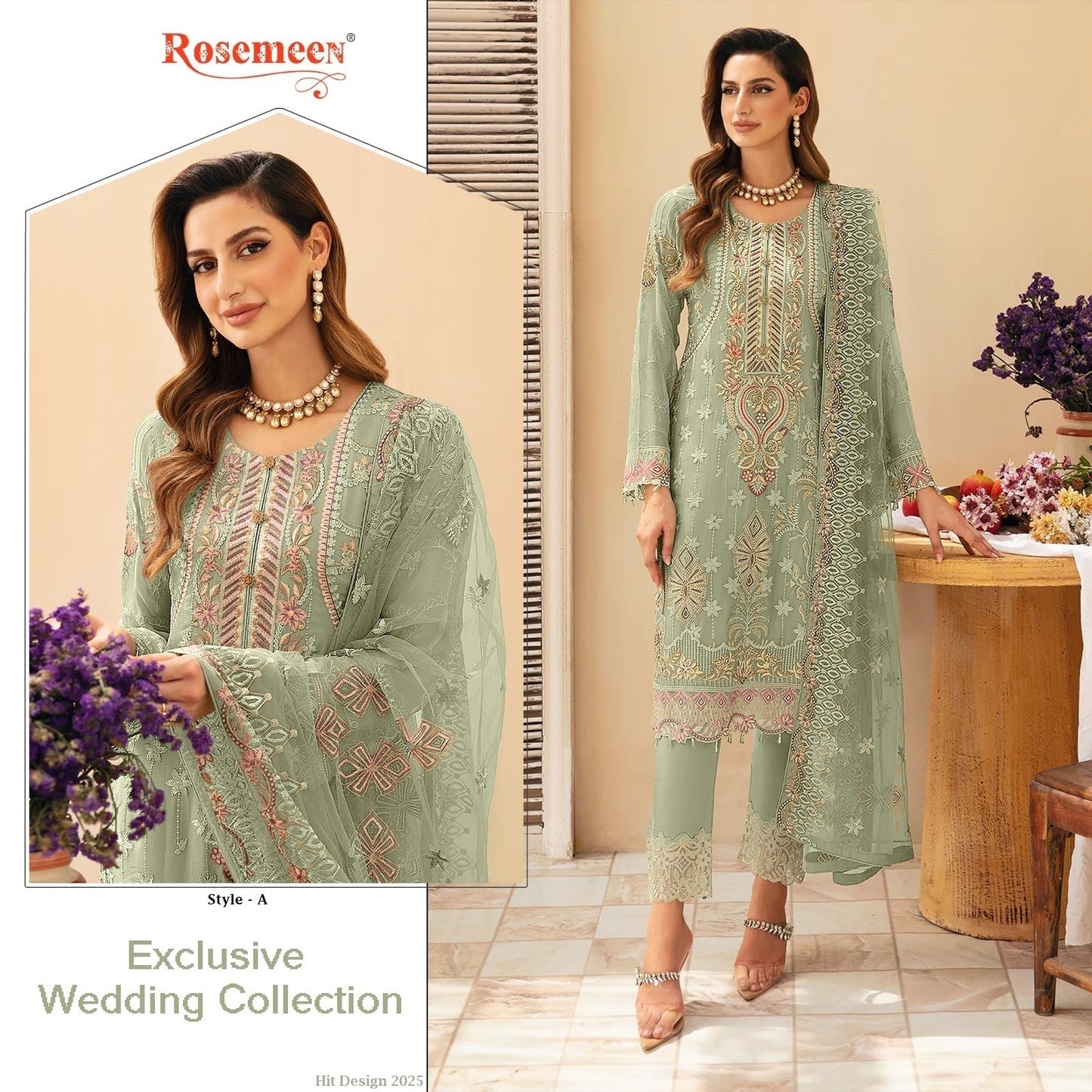 Rosemeen Pakistani Designer Exclusive Wedding Party Wear Dress