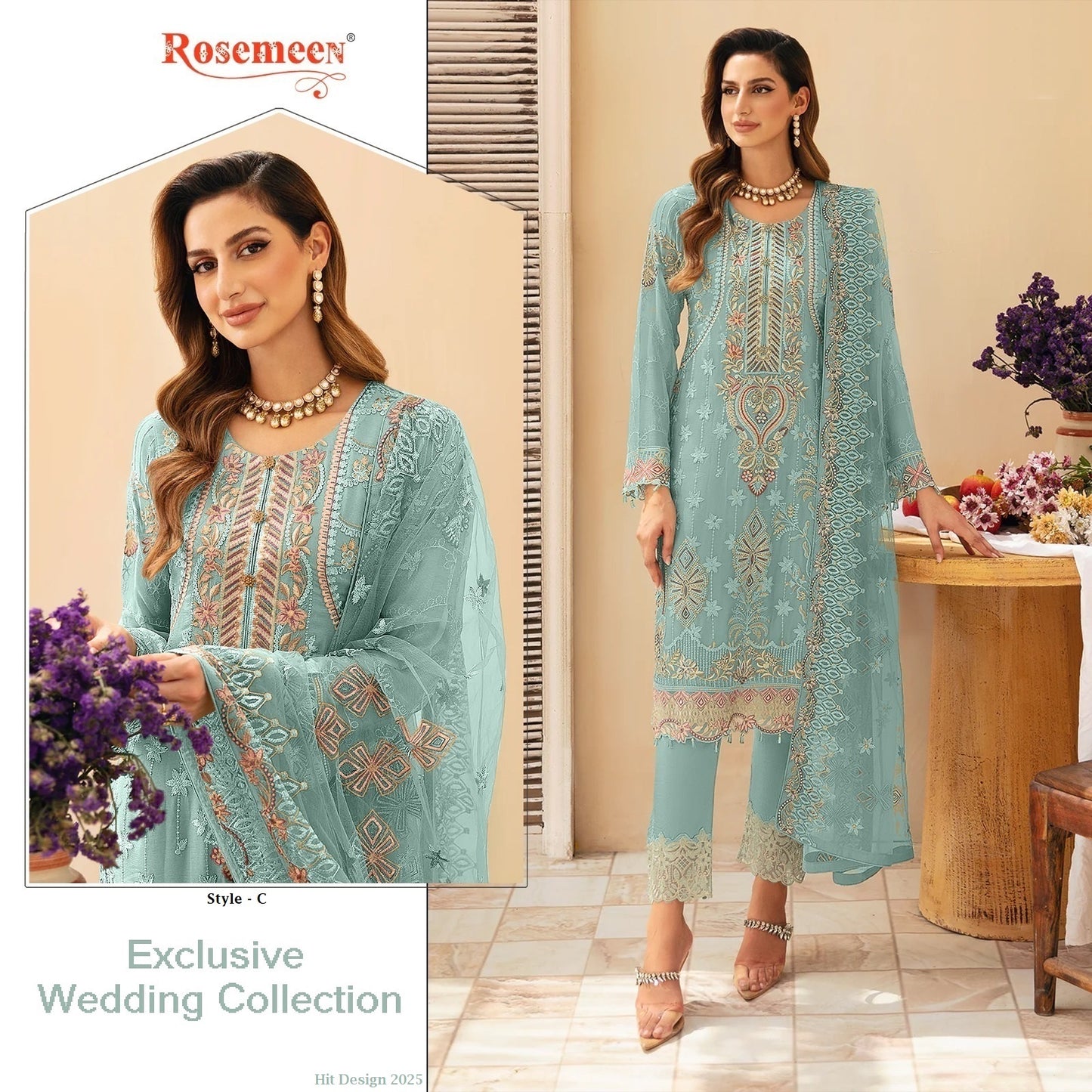 Rosemeen Pakistani Designer Exclusive Wedding Party Wear Dress