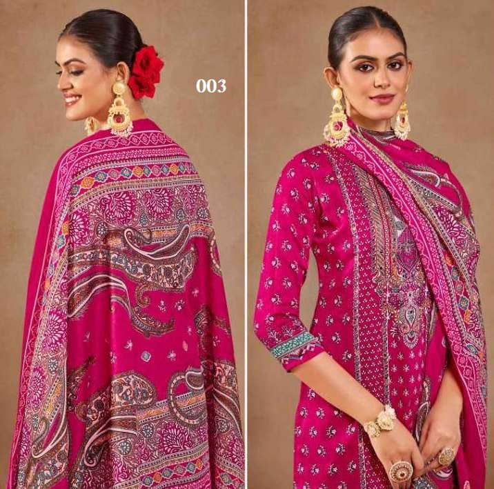 Sajni Pakistani Designer Classic Hit Pure Cotton Embroidered Dress