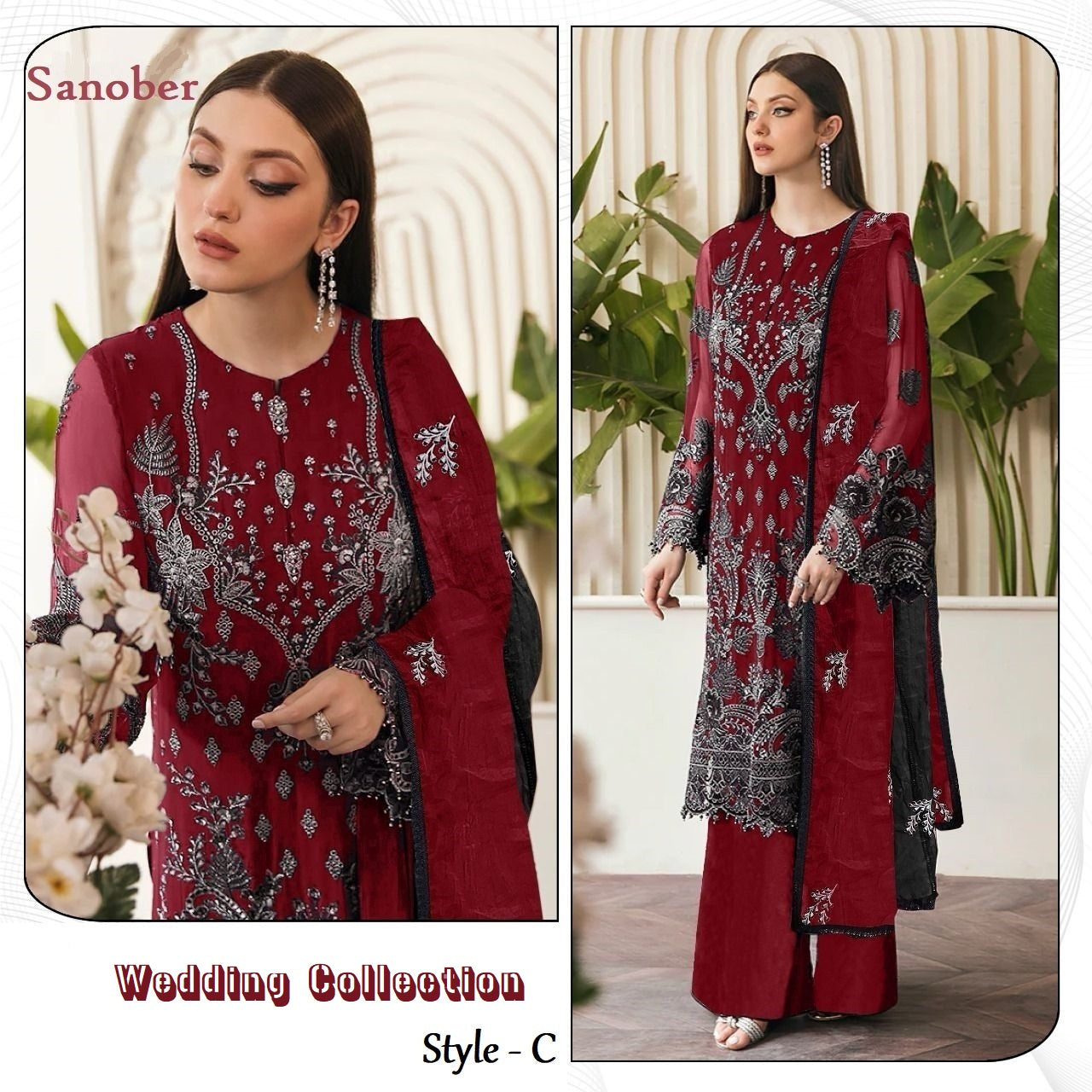 Sanober Pakistani Designer Exclusive Wedding & Party Wear Suit