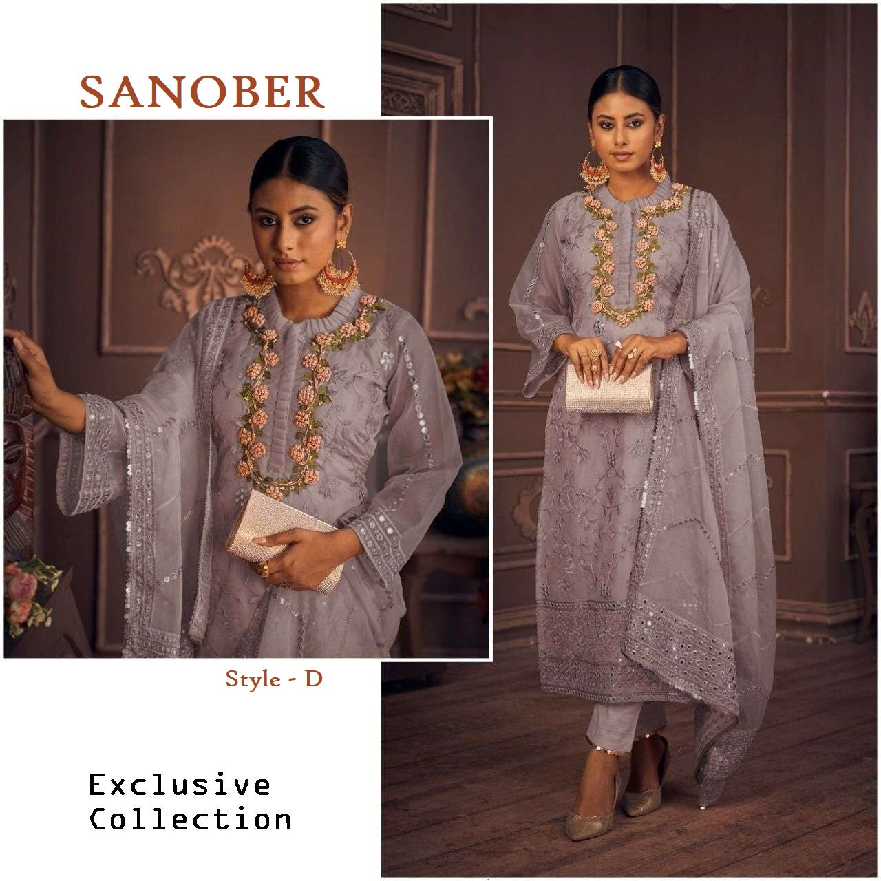 Sanober Pakistani Designer Luxury Wedding & Party Wear Suit