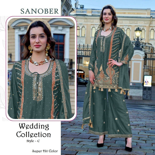 Sanober Pakistani Designer Luxury Wedding Party Wear Dress