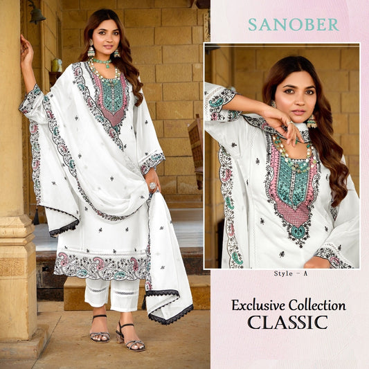 Sanober Pakistani Designer Classic Hit Wedding Party Wear Dress