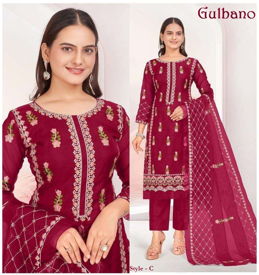 Gulbano Pakistani Designer Hit Embroidered Wedding Party Wear Dress