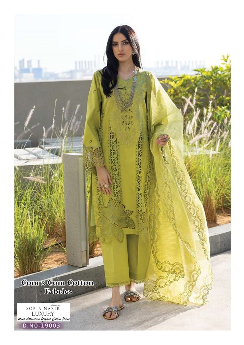 Sobia Nazir Pakistani Designer Luxury Pure Cotton Printed Suit