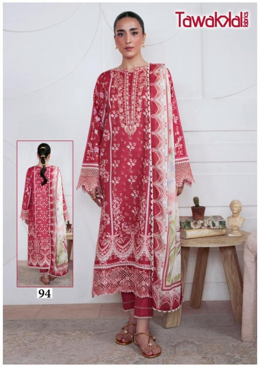 Tawakkal Pakistani Designer Pure Cotton Printed Shalwar Suit