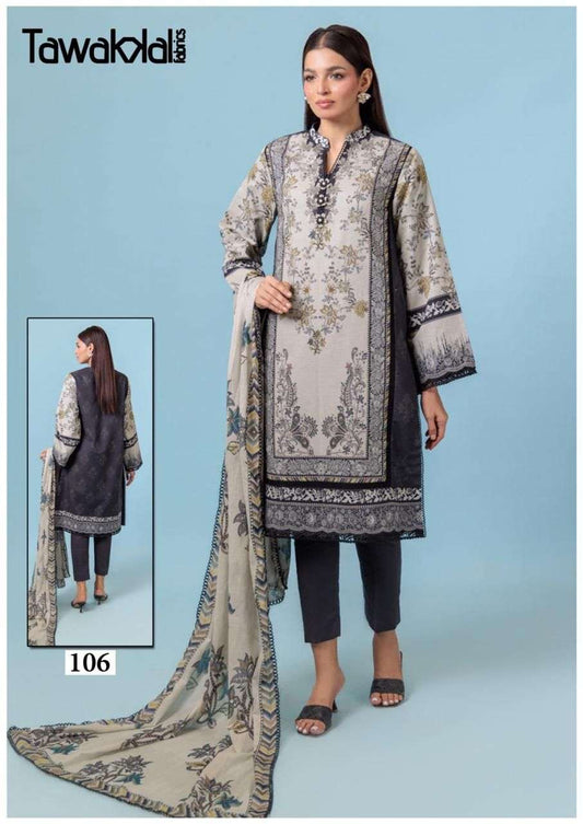 Tawakkal Pakistani Designer Pure Cotton Printed Shalwar Suit