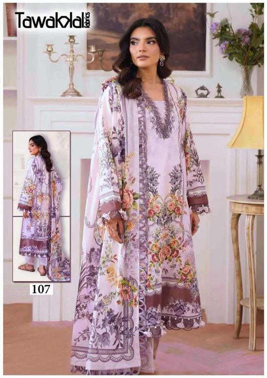 Tawakkal Pakistani Designer Pure Cotton Printed Shalwar Suit