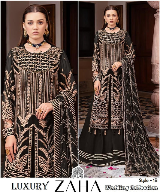 Zaha Pakistani Designer Luxury Wedding Party Wear Dress