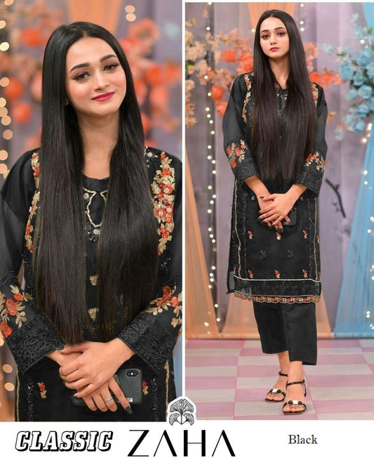 Zaha Pakistani Designer Classic Wedding & Party Wear Suit