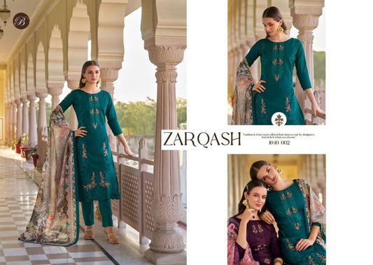 Zarqash Pakistani Designer Hit Cotton Embroidered Lawn Suit