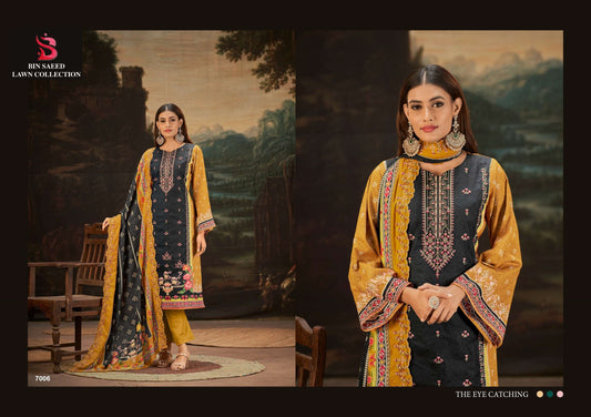 Bin Saeed Luxury Hit Pakistani Designer Embroidered Lawn Suit