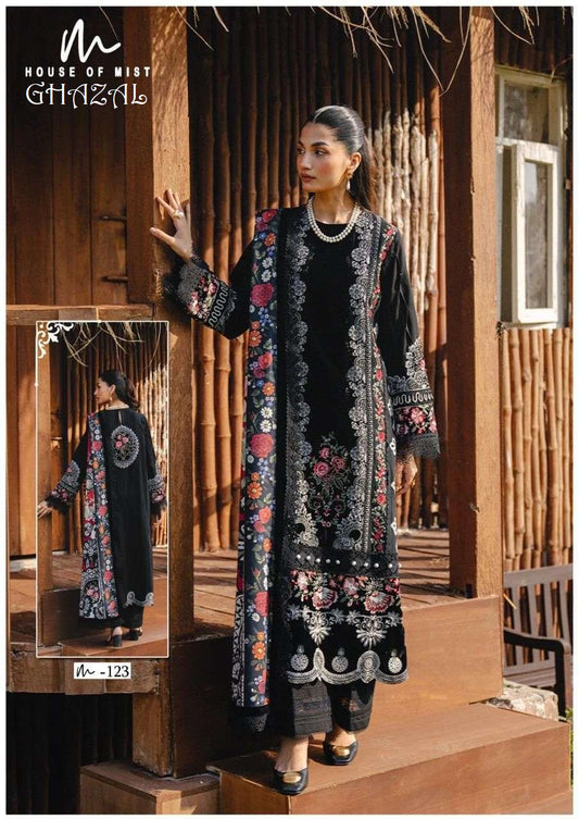 Ghazal Pakistani Designer Pure Cotton Printed Shalwar Suit