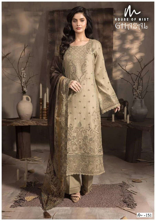 Ghazal Pakistani Designer Pure Cotton Printed Shalwar Suit