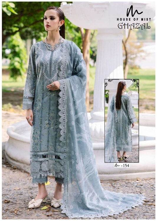 Ghazal Pakistani Designer Pure Cotton Printed Shalwar Suit