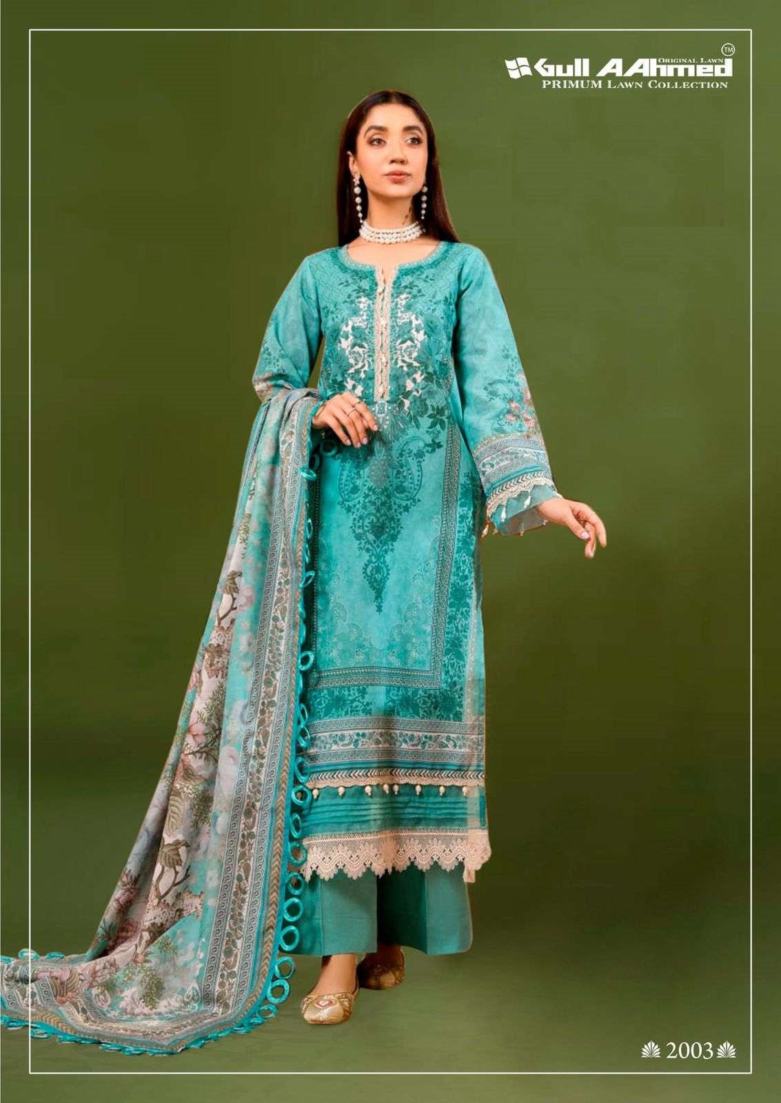 Gul Ahmed Pakistani Designer Pure Lawn Printed Suit