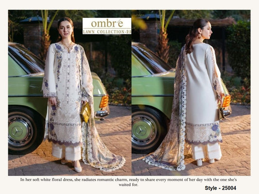 Ombre Pakistani Designer Stylish Hit Embroidered Lawn Suit