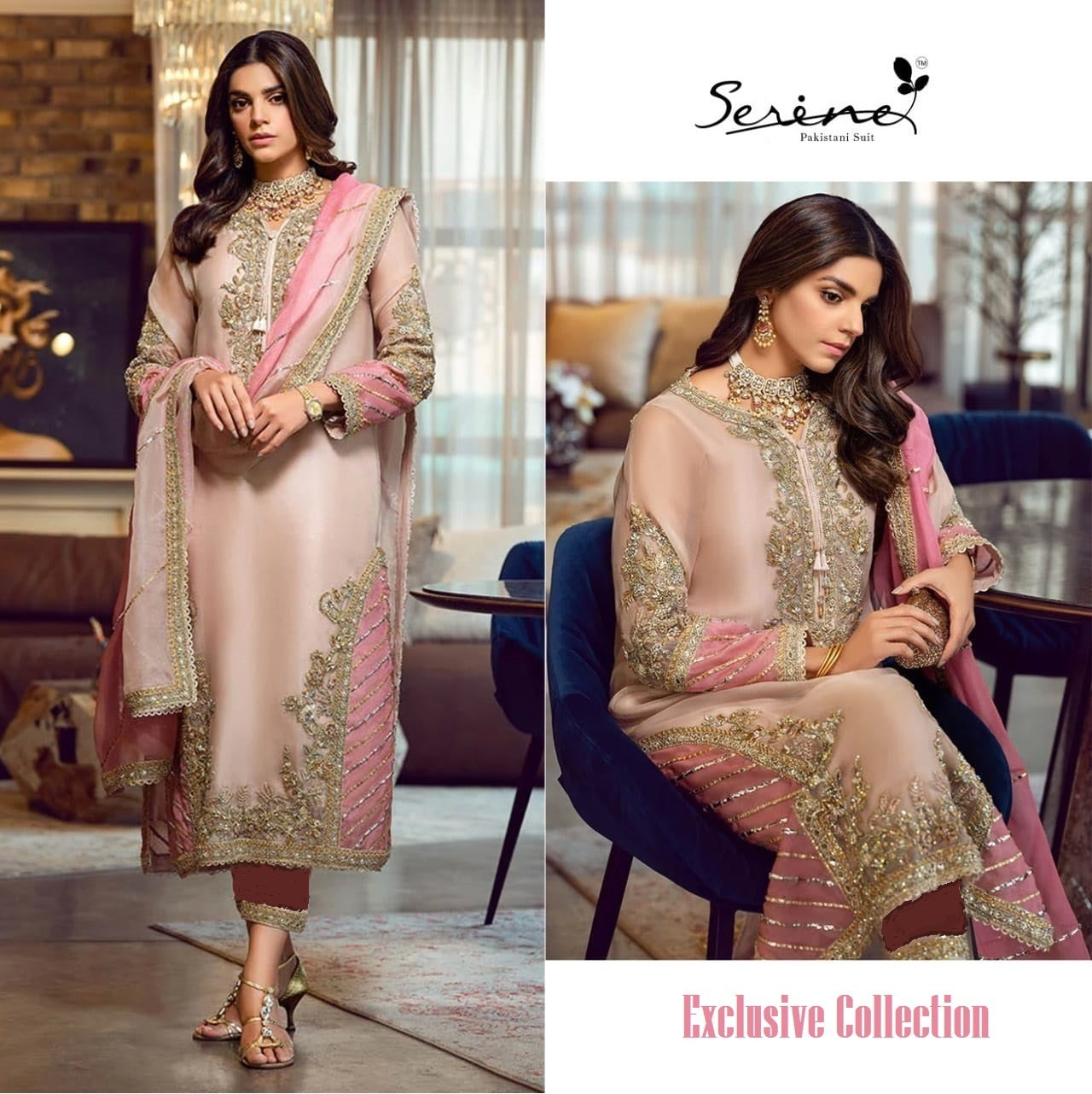 Serene Pakistani Designer Super Hit Wedding & Party Wear Suit