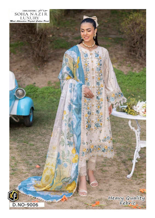Soha Nazir Pakistani Designer Luxury Printed Lawn Suit