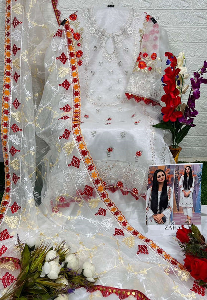 Zaha Pakistani Designer Classic Wedding & Party Wear Suit