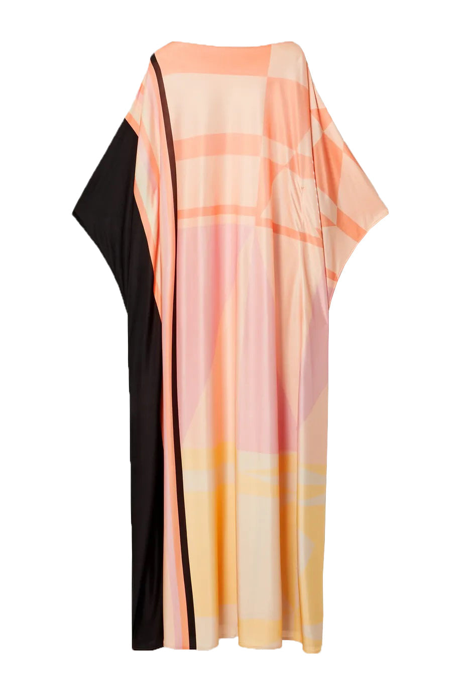 Digital Printed Long Satin Silk Casual Wear Women Kaftan Kurtas