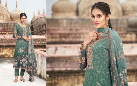 Glamour Pakistani Designer Classic Embroidered Festive & Party Wear Suit