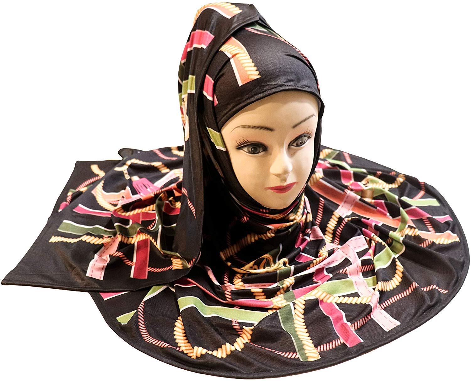 Golden Chain Digital Printed Scarf Hijab - AliShaif
