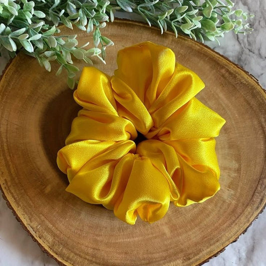 Yellow Beautiful Scrunchie