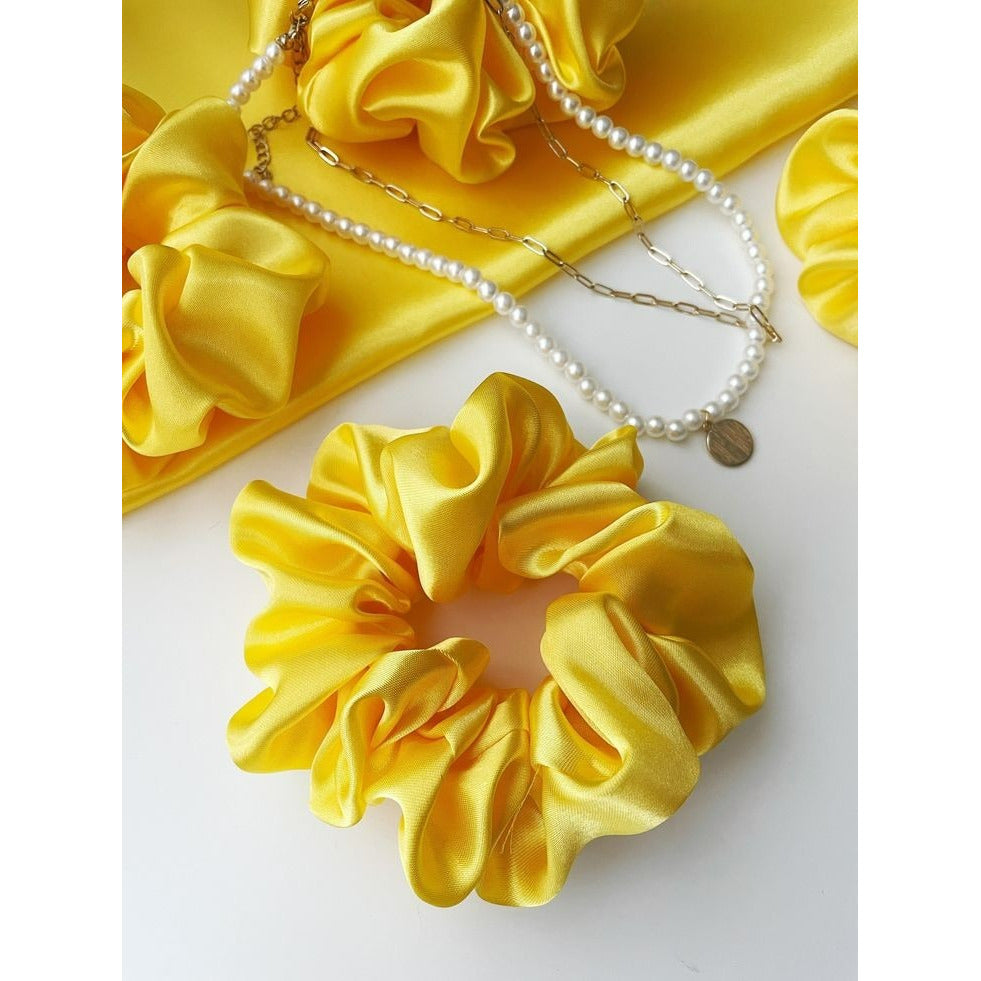 Yellow Beautiful Scrunchie