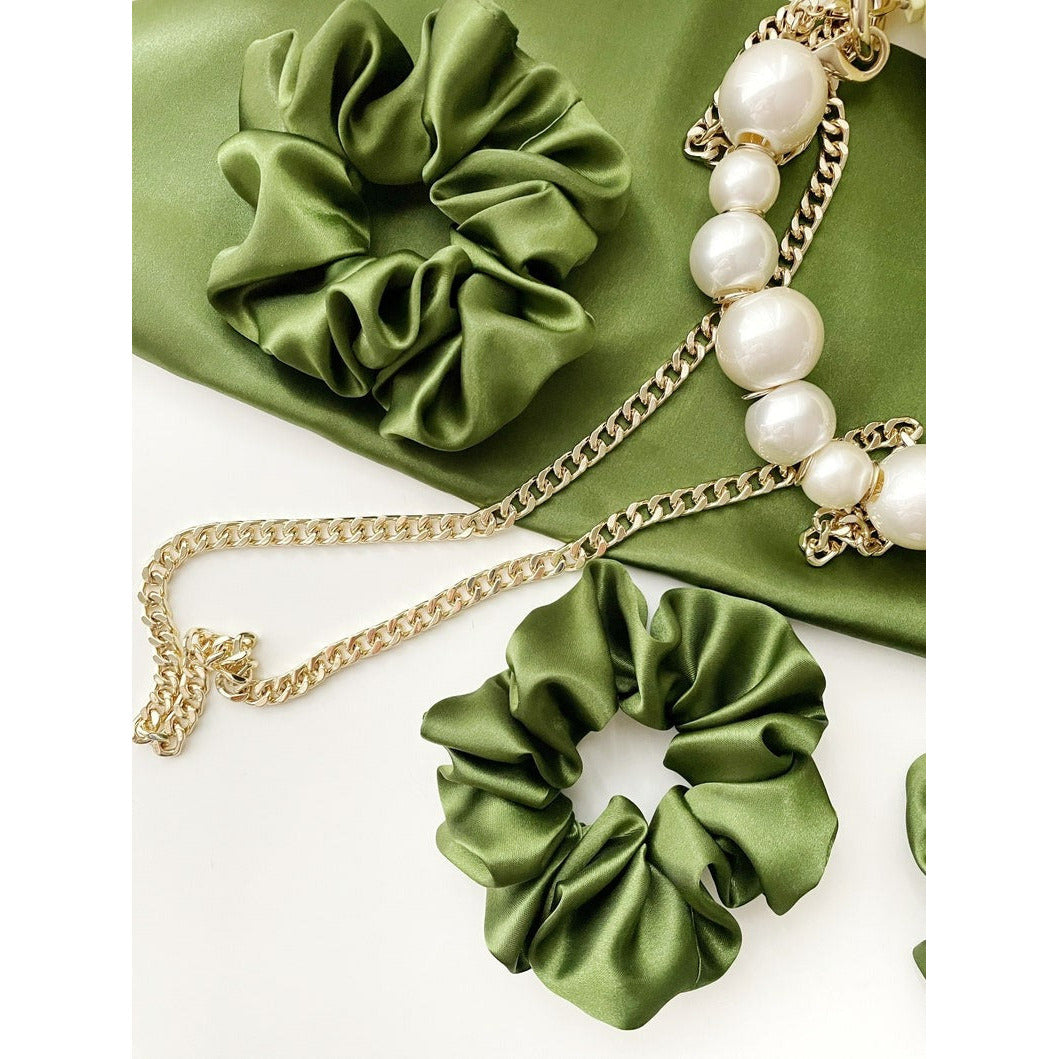 Olive Green Scrunchie