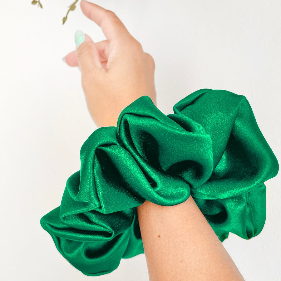 Leafy Green Scrunchie