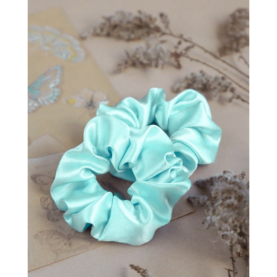 Aqua Green Scrunchie