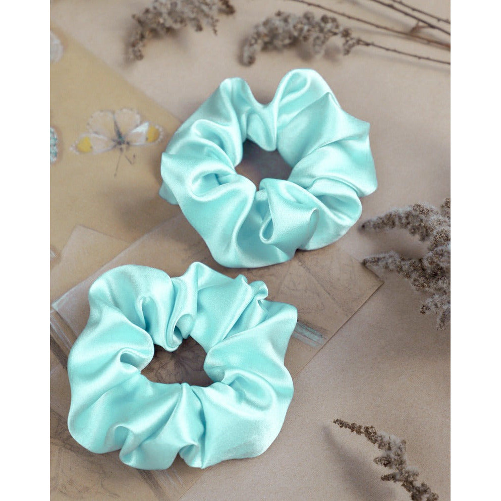 Aqua Green Scrunchie