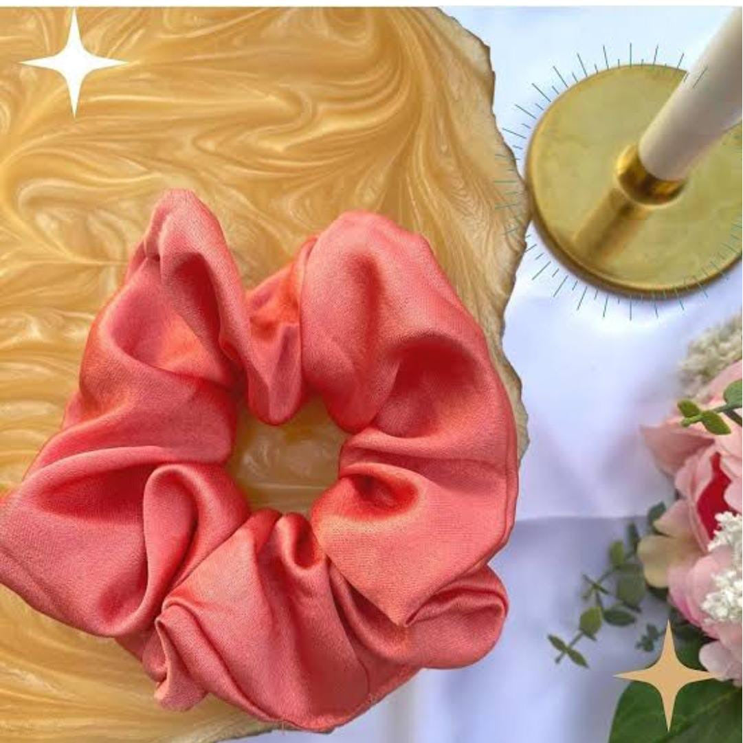 Pretty Peach Scrunchie