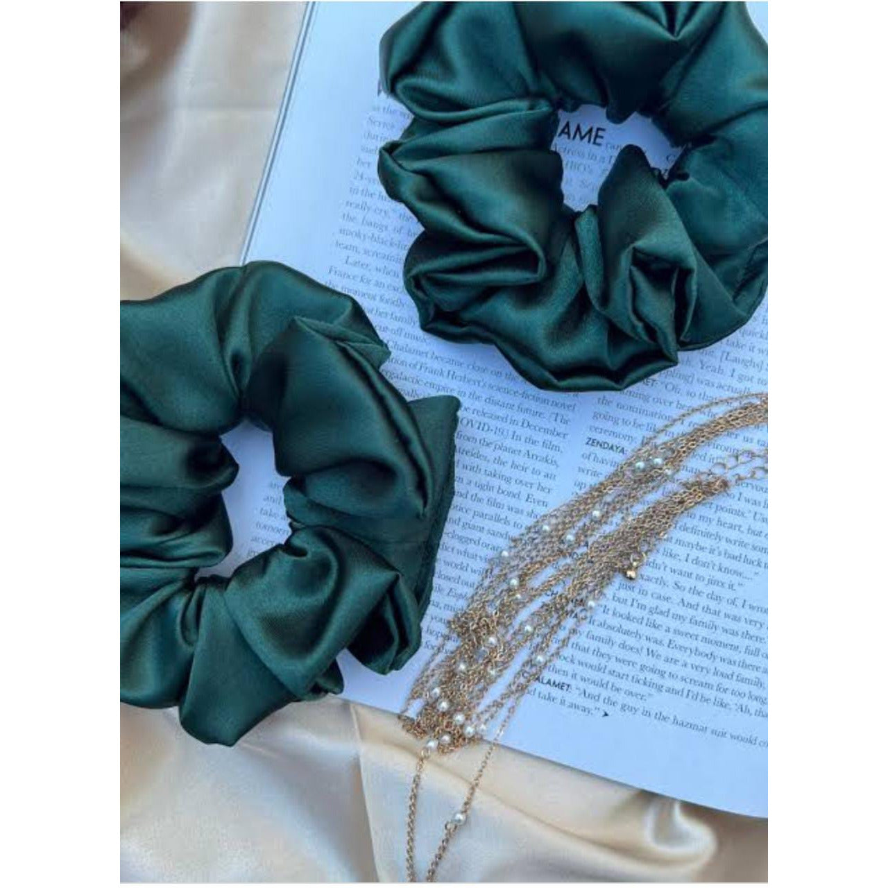 Teal Green Scrunchie