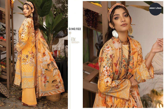 Adan Libas Pakistani Designer Super Hit Embroidered Lawn Suit