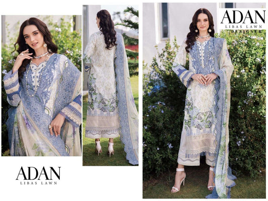 Adan Libas Pakistani Designer Stylish Embroidered Lawn Suit