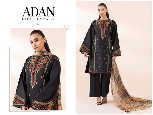 Adan Libas Pakistani Designer Classic Hit Embroidered Lawn Suit