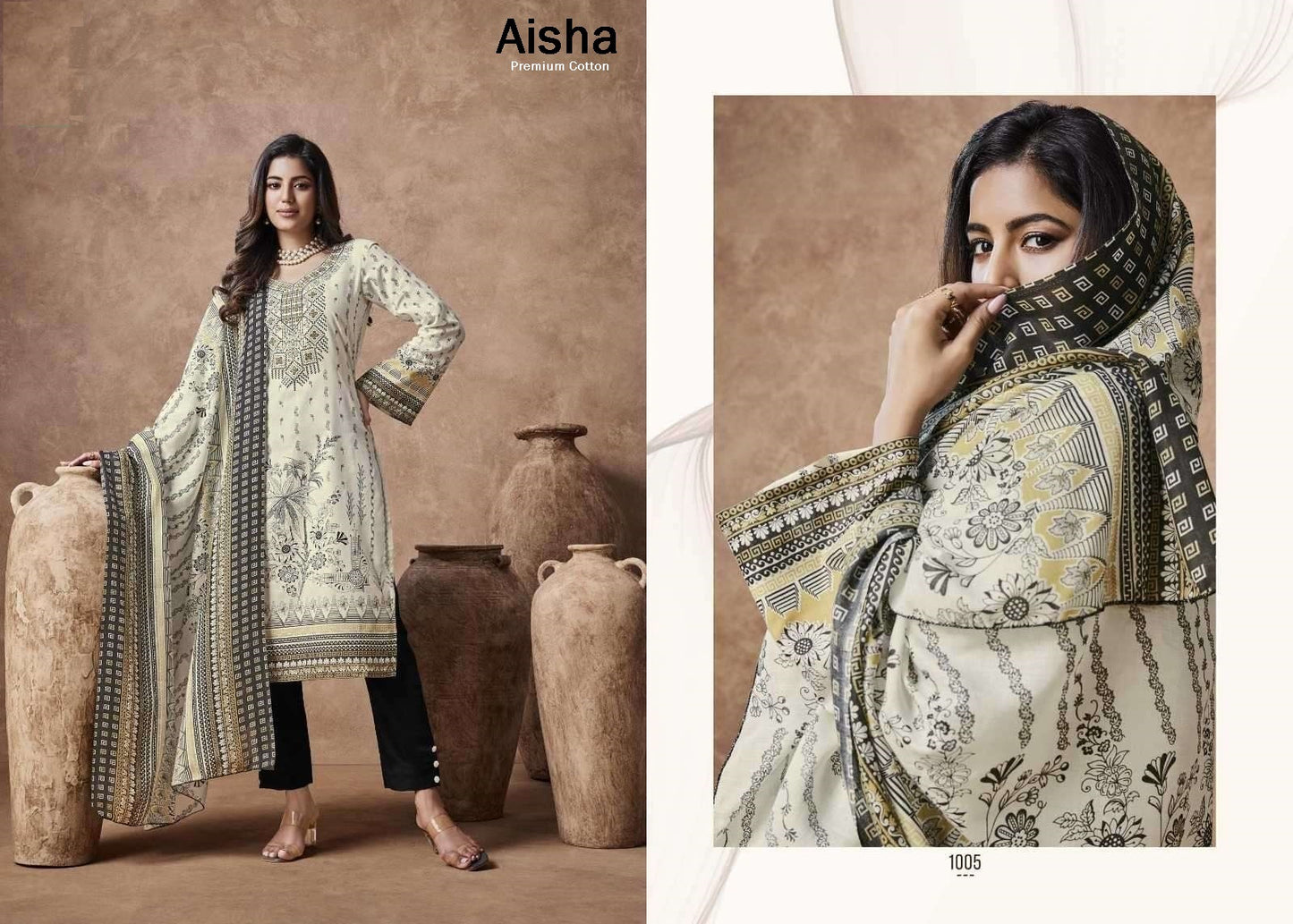 Aisha Classic Hit Pure Premium Cotton Digital Print Shalwar Suit