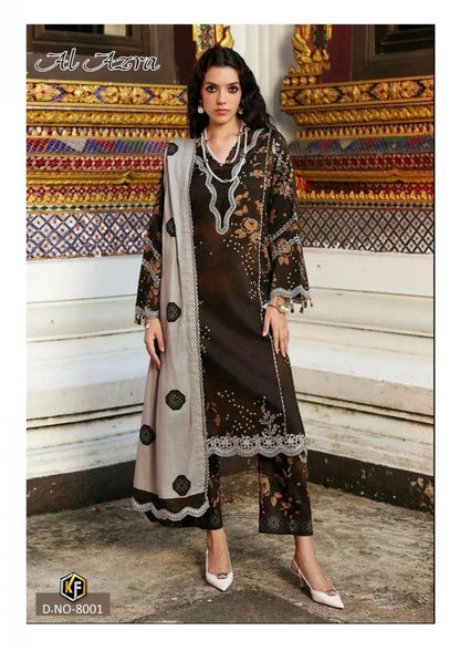 Al Azra Pakistani Designer Luxury Printed Lawn Suit