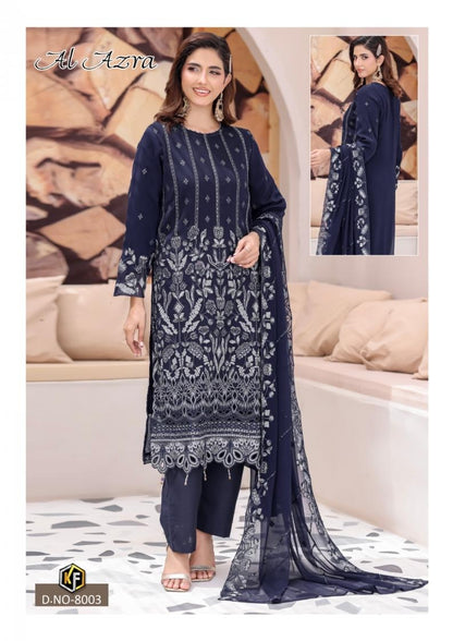 Al Azra Pakistani Designer Luxury Printed Lawn Suit