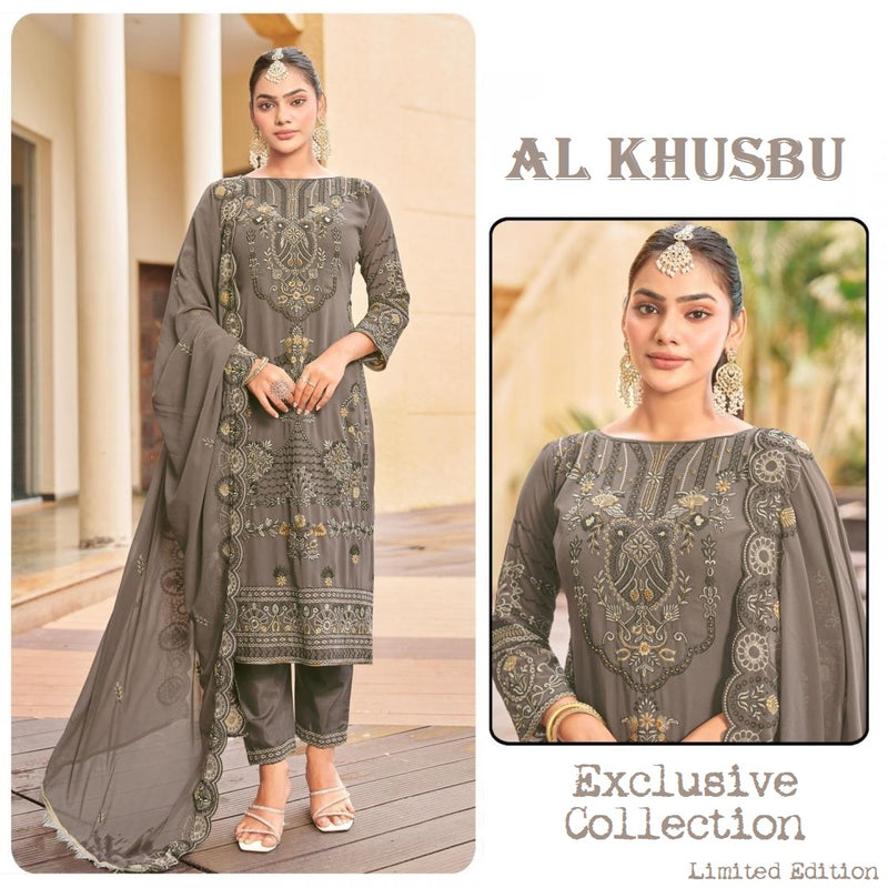 Al Khusbu Pakistani Designer Luxury Hit Wedding & Party Wear Dress - AliShaif
