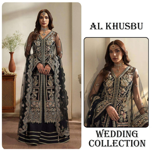 Al Khusbu Pakistani Designer Luxury Hit Wedding & Party Wear Dress