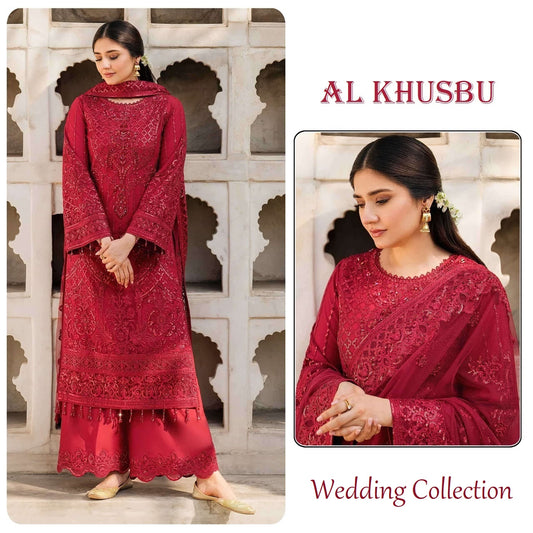 Al Khusbu Pakistani Designer Awesome Wedding & Party Wear Dress