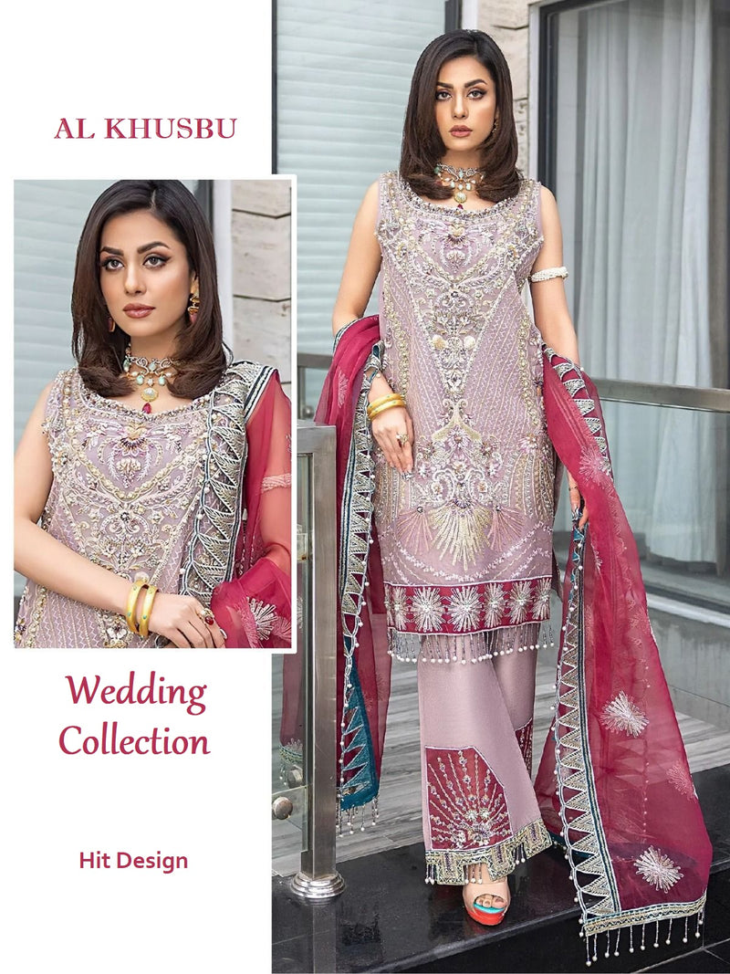 Al Khusbu Pakistani Designer Hit Wedding & Party Dress - AliShaif