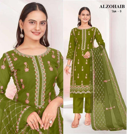 Al Zohaib Pakistani Designer Hit Embroidered Wedding Party Wear Dress