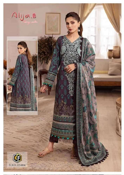 Alija B Pakistani Designer Hit Pure Cotton Printed Shalwar Suit