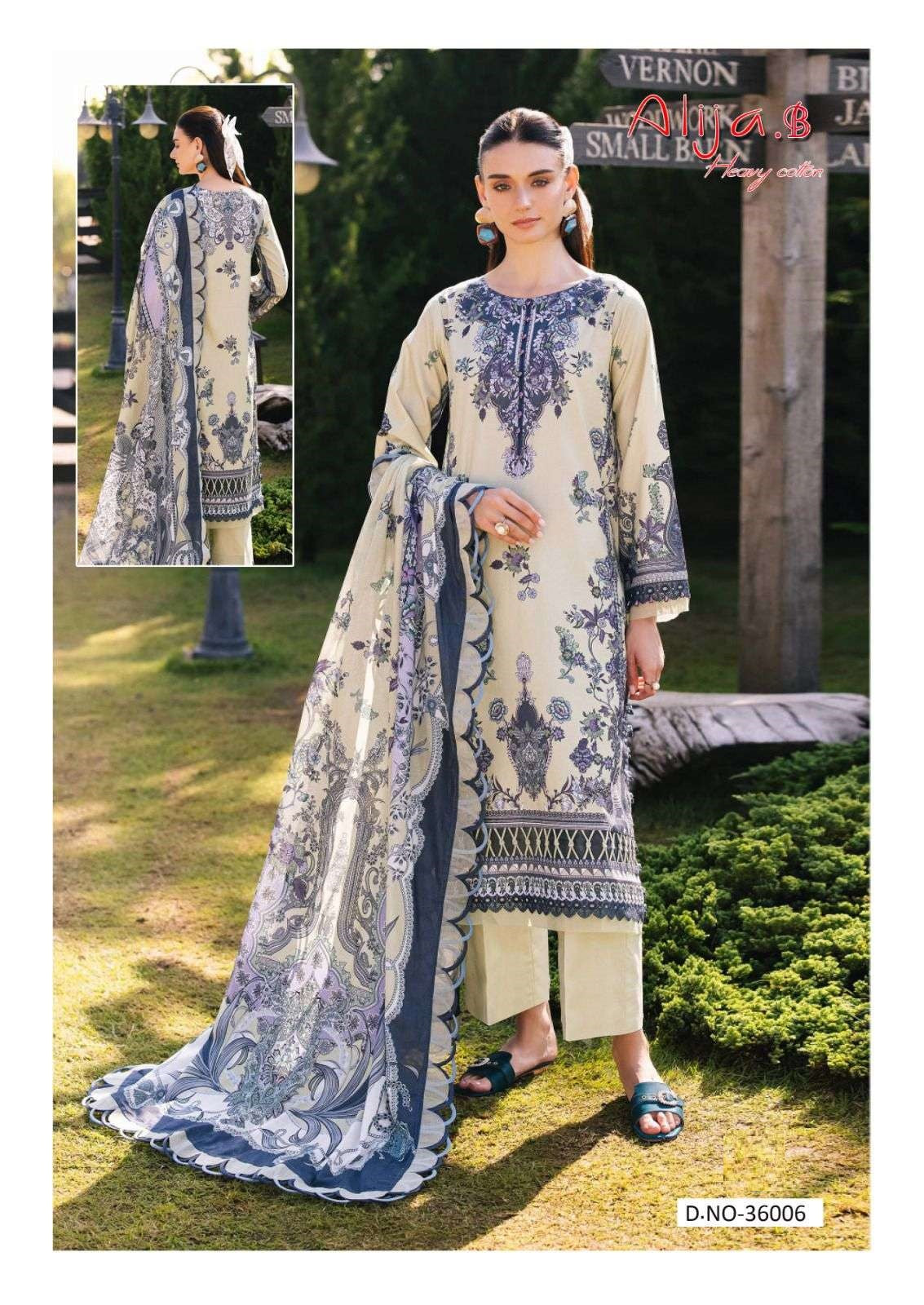 Alija B Pakistani Designer Hit Pure Cotton Printed Shalwar Suit