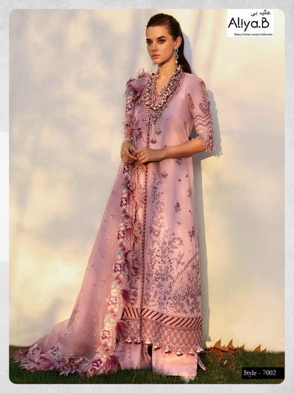 Aliya B Pakistani Designer Pure Cotton Printed Shalwar Suit